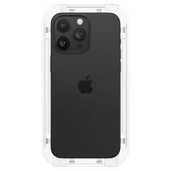 Spigen EZ Fit GLAS.tR mit Installation Tray - Privacy Glass - 1er Pack Apple iPhone 15 Pro