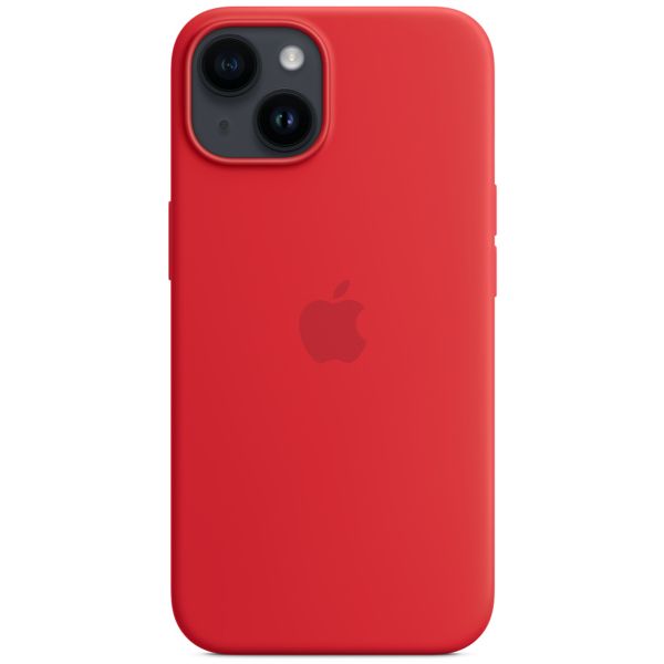 Apple Silikon-Case MagSafe für das iPhone 14 - Rot