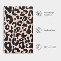 imoshion Design Trifold Klaphülle Samsung Galaxy Tab S9 11.0 Zoll - Leopard