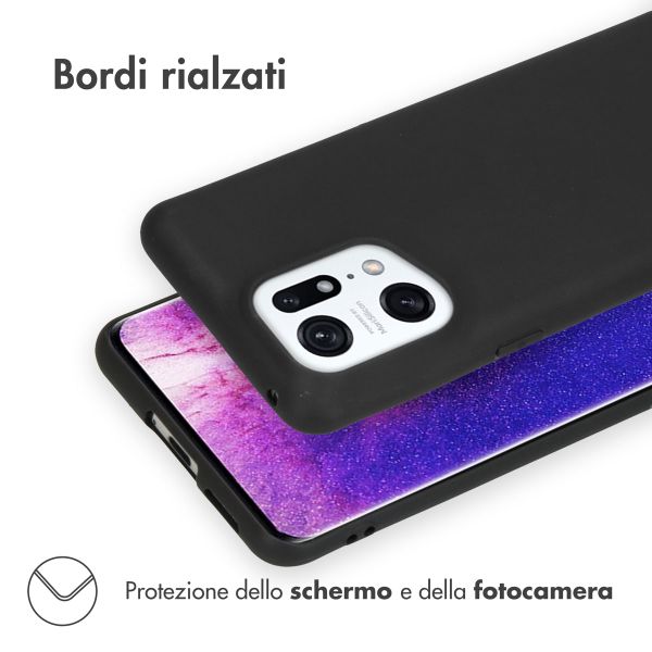 imoshion TPU Color Cover Oppo Find X5 Pro 5G - Schwarz