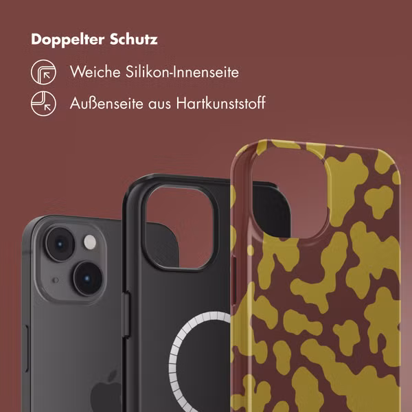 Selencia Vivid Rückabdeckung mit MagSafe Apple iPhone 14 - Moo'd Olive Dust