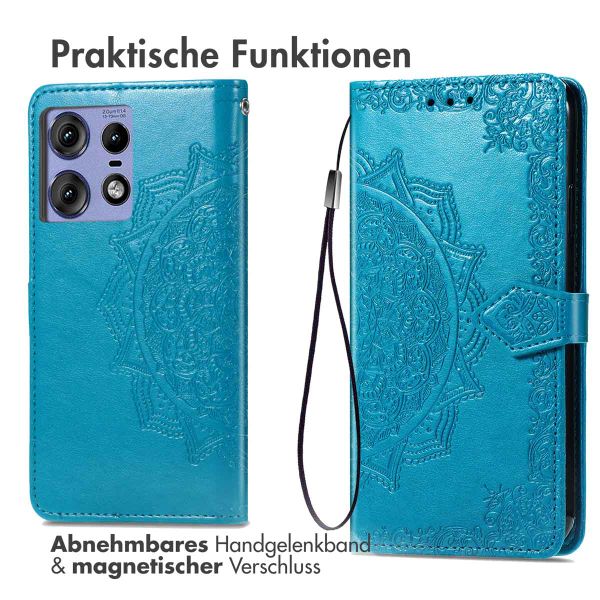 imoshion Mandala Klapphülle Motorola Edge 50 Pro - Türkis
