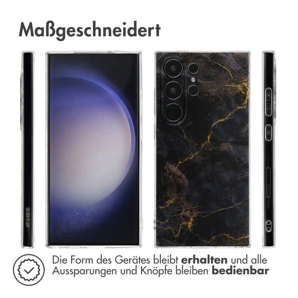 imoshion Design Hülle Samsung Galaxy S24 Ultra - Black Marble
