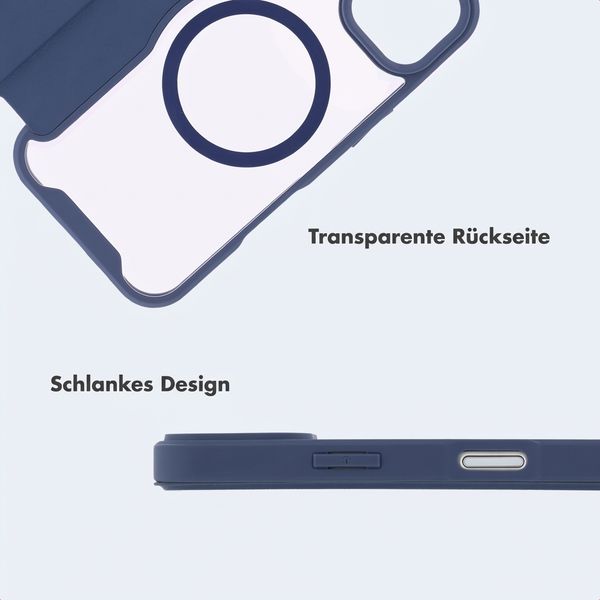 imoshion Transparente Bookcase mit MagSafe Apple iPhone 16 - Blau