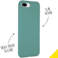 Accezz Liquid Silikoncase iPhone 8 Plus / 7 Plus - Dunkelgrün