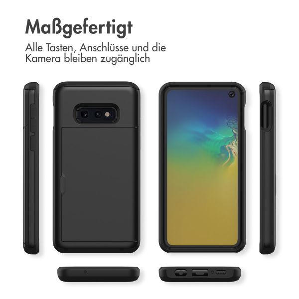 imoshion Backcover mit Kartenfach für das Samsung Galaxy S10e - Schwarz