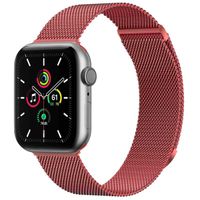 imoshion Mailändische Magnetarmband für die Apple Watch Series 1 bis 9 / SE (38/40/41 mm) | Series 10 (42 mm) - Größe S - Rot