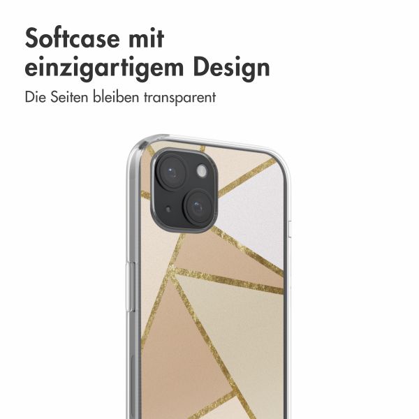 imoshion  Design Hülle für das iPhone 15 - Graphic Beige