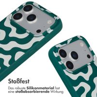 imoshion SilikonHülle design mit Band Apple iPhone 17 Pro Max - Petrol Green Groovy