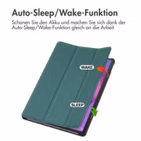 imoshion Trifold Klapphülle Lenovo Idea Tab Pro - Dunkelgrün