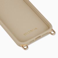 Selencia Rivièra Backcover mit MagSafe mit abnehmbaren Haken Apple iPhone 14 Pro - Milky Latte