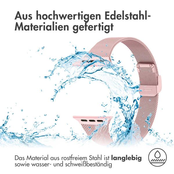 imoshion Mailändische Faltarmband für das Apple Watch Series 1 bis 9 / SE (38/40/41 mm) | Series 10 (42 mm) - Rosa