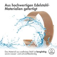 imoshion Mailändische Magnetarmband für das Fitbit Charge 5 / Charge 6 - Größe M - Rose Gold