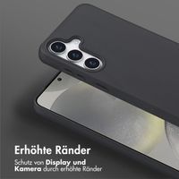 Selencia SilikonHülle mit abnehmbarem Band Samsung Galaxy S25 - Schwarz