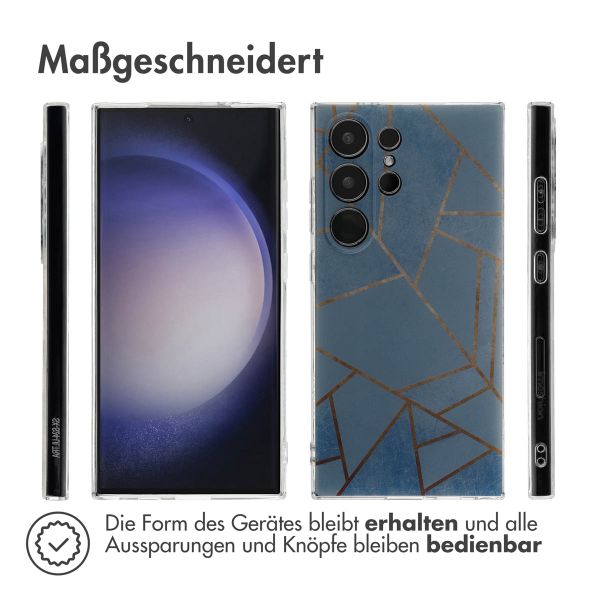 imoshion Design Hülle Samsung Galaxy S24 Ultra - Blue Graphic