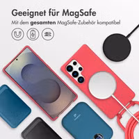 imoshion Color Backcover mit abnehmbarem Handykette und MagSafe Samsung Galaxy S25 Ultra - Red Raspberry