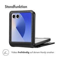 imoshion Luxuriöse Klapphülle Samsung Galaxy Z Flip 7 - Schwarz