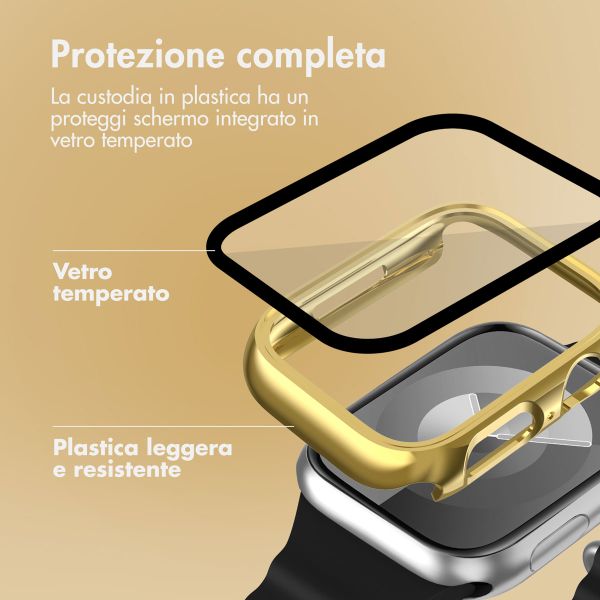 imoshion Full Cover glänzendes Hard Case Apple Watch 7 / 8 / 9 - 45 mm - Gold