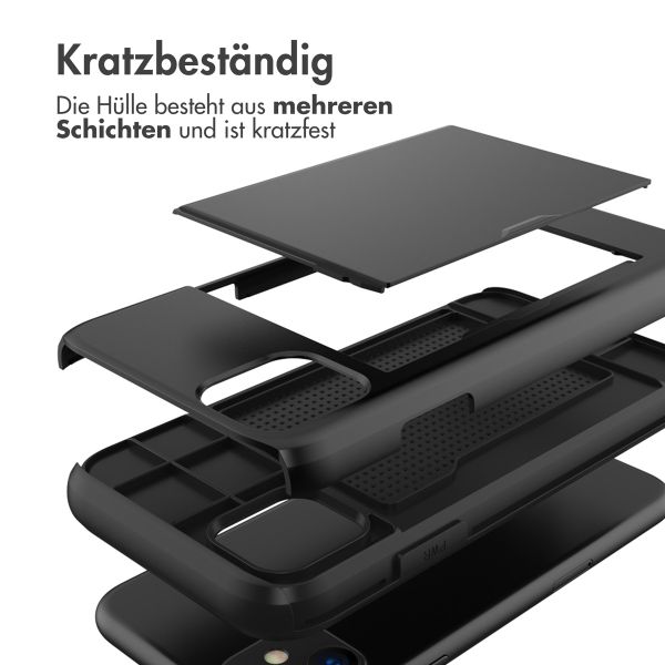 imoshion Backcover mit Kartenfach Apple iPhone 11 - Schwarz