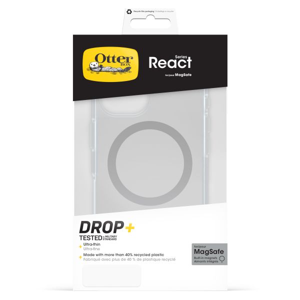 OtterBox React Back Cover MagSafe für das iPhone 16 - Clear