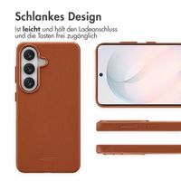 Accezz MagSafe Leather Backcover Samsung Galaxy S26 - Sienna Brown