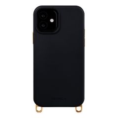 Selencia Rivièra Backcover mit MagSafe mit abnehmbaren Haken iPhone 12 / 12 Pro - Velvet Black