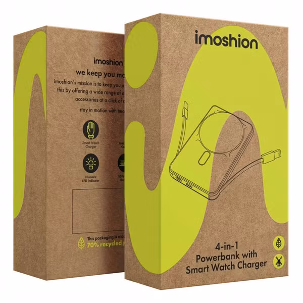 imoshion 4-in-1 MagSafe Powerbank – iPhone + Apple Watch – 10.000 mAh