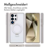 Accezz Ring Stand Backcover mit MagSafe Samsung Galaxy S25 Ultra - Grau