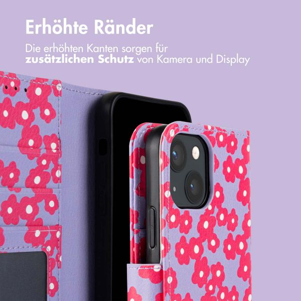 imoshion Design Klapphülle iPhone 13 - Dusty Rose Blossoms