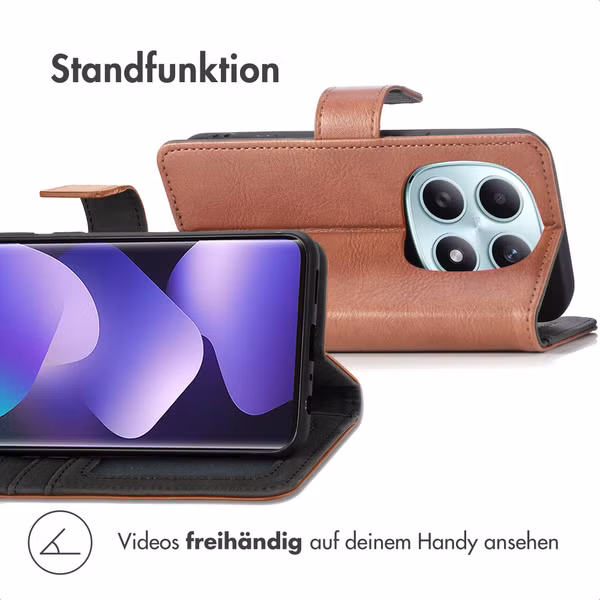 imoshion Luxuriöse Klapphülle Xiaomi Redmi Note 15 (5G) - Braun