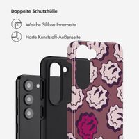 Selencia Vivid Back Cover Samsung Galaxy S23 - Wavy Smiley Pink