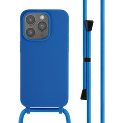 imoshion SilikonHülle mit Band Apple iPhone 14 Pro - Blau