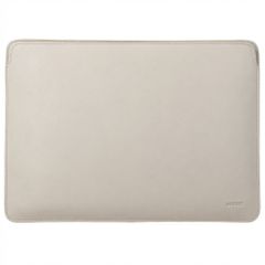 Accezz Leather Laptop Hülle Apple MacBook 13 Zoll - Laptop Sleeve - Beige