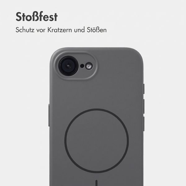 Accezz Grip Backcover mit MagSafe Apple iPhone 17e / 16e - Grau