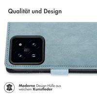 imoshion Luxuriöse Klapphülle für das Xiaomi 14 - Hellblau