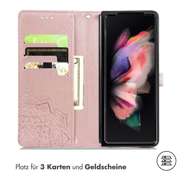 imoshion Mandala Klapphülle für das Samsung Galaxy Z Fold 5 - Rose Gold