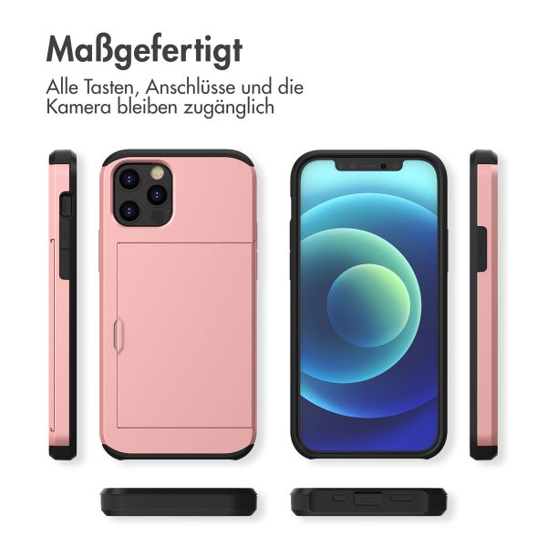 imoshion Backcover mit Kartenfach für das iPhone 12 (Pro) - Rose Gold