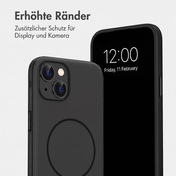 imoshion Color Backcover mit Thin MagSafe Ring Apple iPhone 14 / 13 - Schwarz