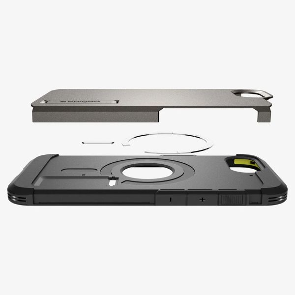 Spigen Tough Armor Backcover MagSafe Apple iPhone 16e - Gunmetal