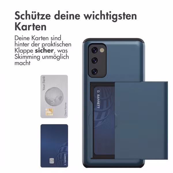 imoshion Backcover mit Kartenfach Samsung Galaxy S20 FE - Dunkelblau