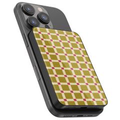 Selencia Vivid Powerbank 5.000 mAh - MagSafe und Qi - Black / Check This Olive