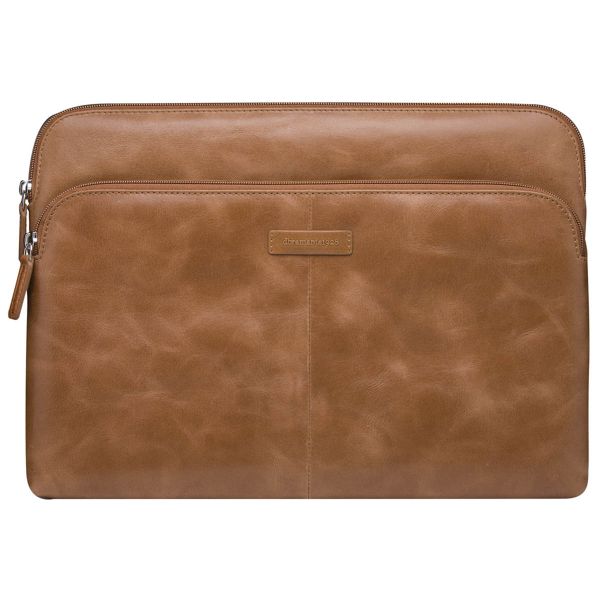 dbramante1928 Skagen Pro+ Sleeve - Laptop Hülle 14 Zoll - Laptop Sleeve - Echtes Leder - MacBook Pro 14 Zoll - Tan