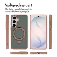 Accezz Ring Stand Backcover mit MagSafe Samsung Galaxy S26 - Braun