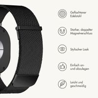 imoshion Mailändische Magnetarmband für Samsung Galaxy Watch Ultra 2 (2026) / Ultra (2024/2025) - Schwarz