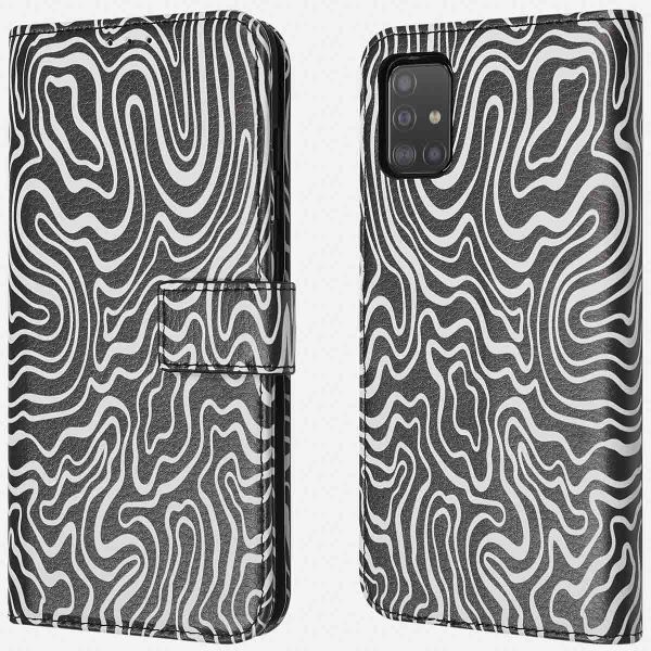 imoshion Design Klapphülle Samsung Galaxy A51 - Black And White