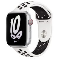 Apple Nike Sport Band für das Apple Watch Series 1-10 / SE / Ultra (2) - 42/44/45/46/49 mm - White / Black