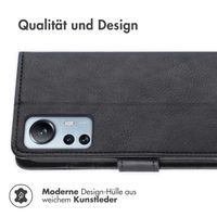 imoshion Luxuriöse Klapphülle für das Xiaomi 12 Lite - Schwarz