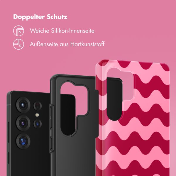 Selencia Vivid Back Cover Samsung Galaxy S25 Ultra - Wave Vibes Lipstick