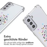 imoshion Design Hülle mit Band für das Samsung Galaxy S21 Plus - Sandstone Dandelion