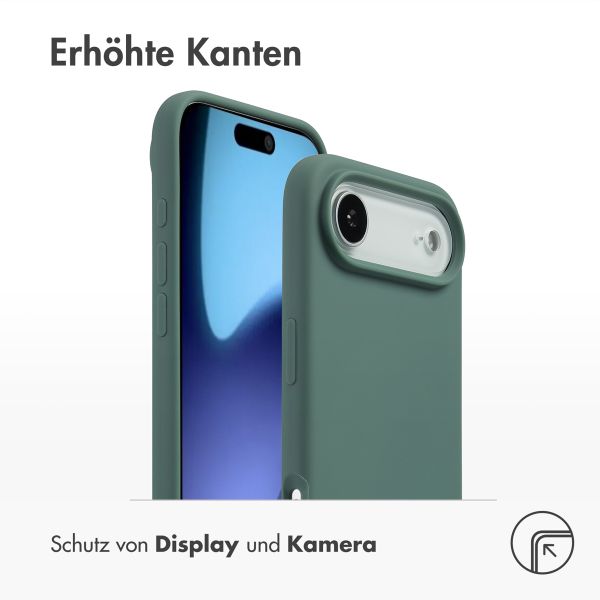 Accezz Liquid Silikoncase mit MagSafe Apple iPhone Air - Dunkelgrün